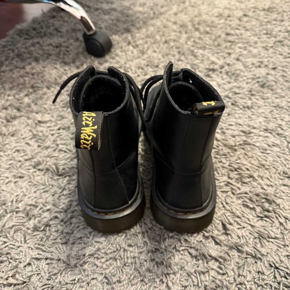 Black Dr Martens 1460 Leather Lace-Up Boots - Picture 4 of 6